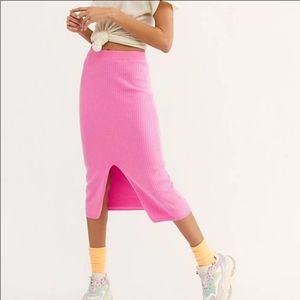 Free People Skyline knit midi skirt
